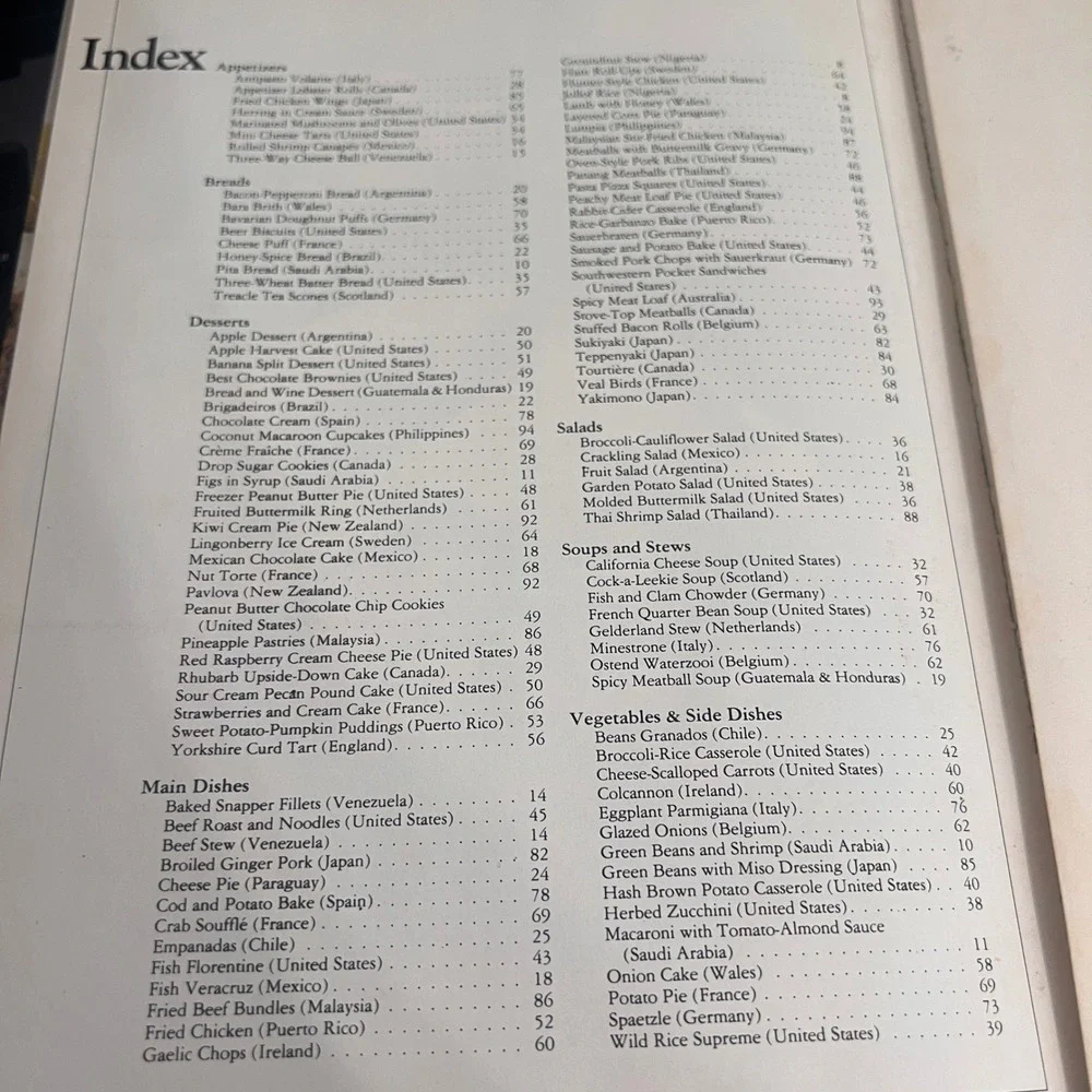 The Avon International Cookbook 1983 Better Homes and Gardens Recipes Vintage